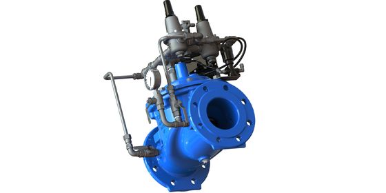 Katup Kontrol Air Besi Duduk tahan lama dengan Kursi EPDM dan SS304 Pilot untuk Pengendalian Aliran Tekanan yang Tepat