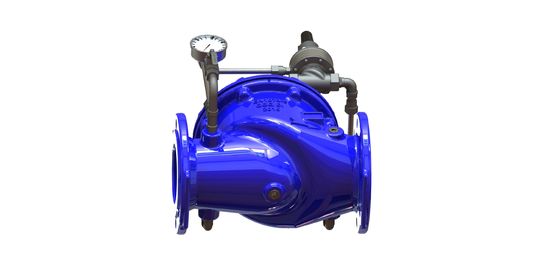 Katup Kontrol Air Dudukan Badan EPDM dengan Suku Cadang Internal SS304 dan Pilot P500 untuk Regulasi Aliran yang Tepat