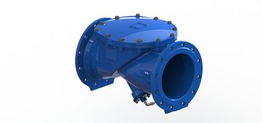 Blue Hydraulic Check Valve Tanpa Desain Clog Dengan Perangkat Hidraulik Cushion Disc Lapisan Karet