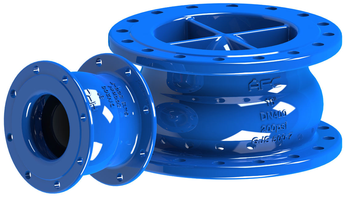 Instalasi vertikal / horisontal Non Slam Tipe Check Valve Powder Epoxy Coated Tersedia