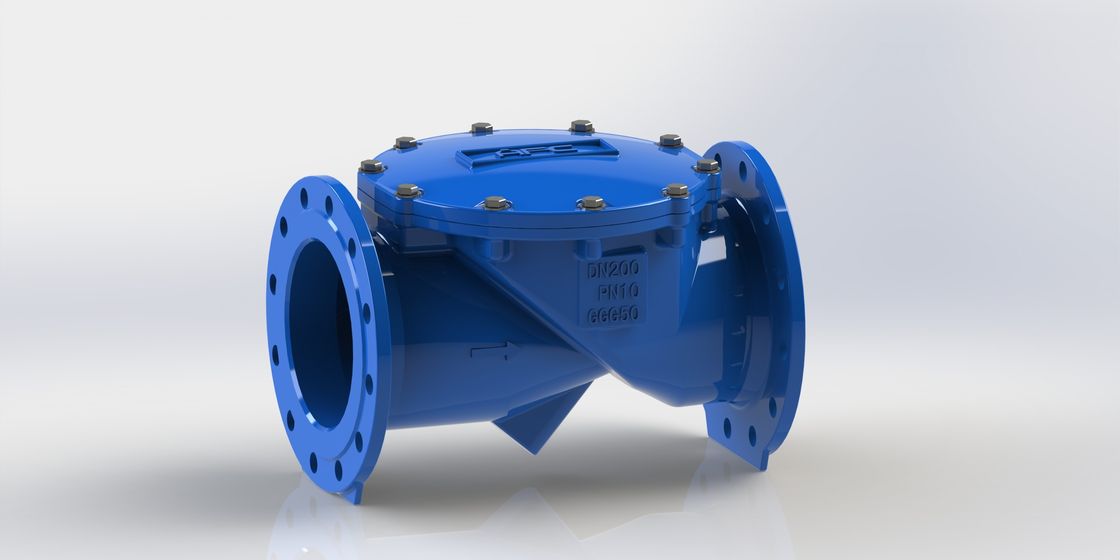 Otomatis 40 derajat kemiringan karet Flapper Swing Check Valve Dengan AISI B16.1 Flange