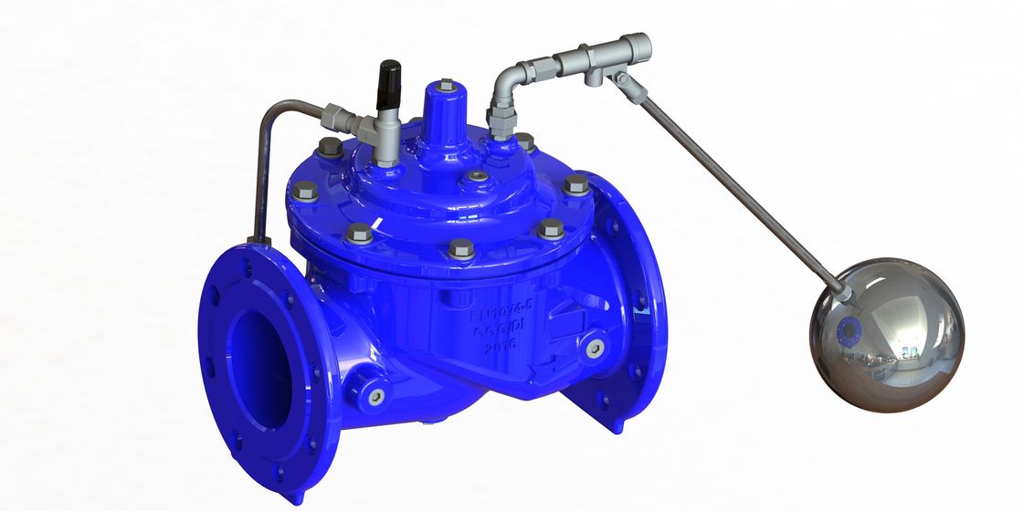 EPDM Dan Nylon Penguatan Diafragma Float Control Valve Dengan Pengendalian Tingkat yang Tepat Dan Terulang