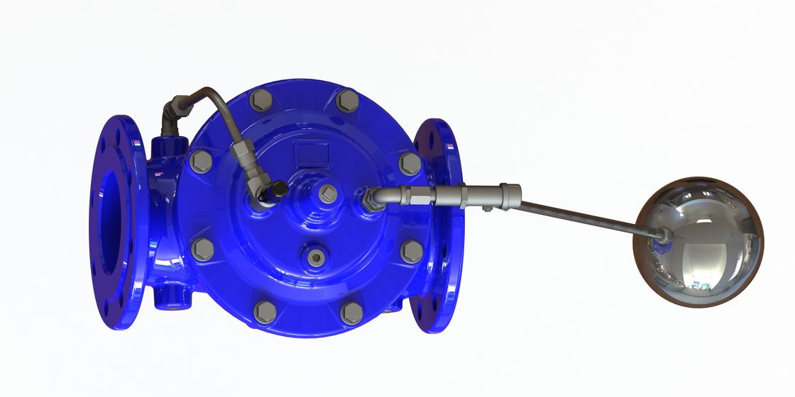 Hydraulic Actuator Float Control Valve with EN1074-5 Flange and GGG50 Material for Water Level Control